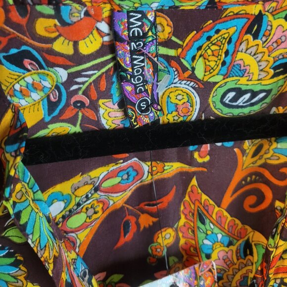 NWT Me 2 Magic Women's Boho Paisley Anthropologie Maxi Peasant Dress Small - Picture 8 of 10